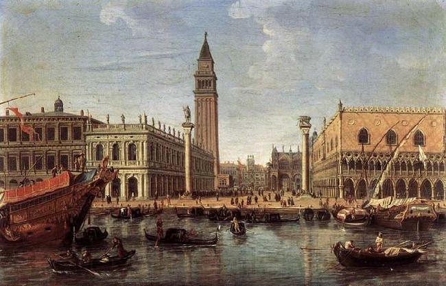 WITTEL, Caspar Andriaans van The Piazzetta from the Bacino di San Marco Norge oil painting art